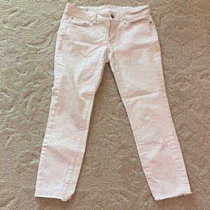 Ann Taylor Cream Ankle Jeans
